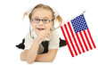 Photo: Little girl isolated on the whie Little girl isolated on the whie