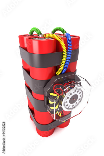 Foto: illustration of 3d image of dynamite time bomb illustration of 3d image of dynamite time bomb