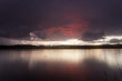 Swedish lake in really bad weather
