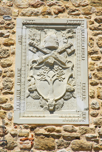 Photo: Romagna Apennines, San-Leo village Pope Symbol Romagna Apennines, San-Leo village Pope Symbol