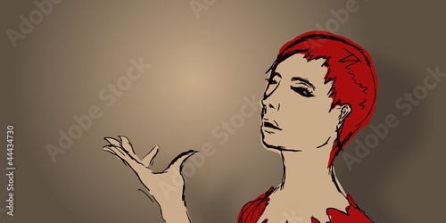 Illustration: Woman Speaking Woman Speaking
