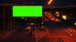 Blank sign with timelapse