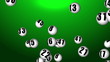Flying lotto balls in 3D space