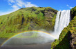 Cascata con arcobaleno,  Skogafoss