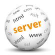 Kugel, Server, PHP, CMS, JSP, Perl, Sphere, Ball, Webmaster, 3D