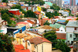 Blick auf Altstadt von Valparaiso, Chile