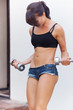 Photo: Girl with dumbell Girl with dumbell