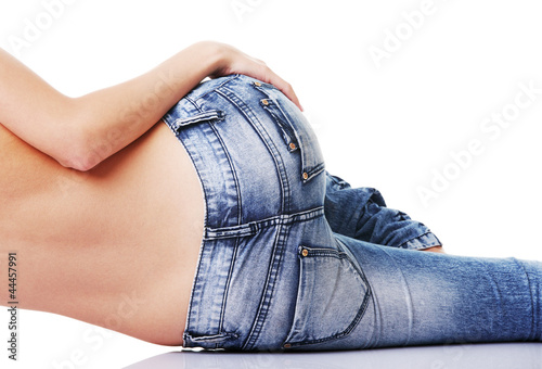 Photo: Fit female butt in jeans Fit female butt in jeans