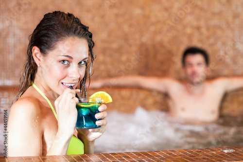 Photo: Couple relaxing in a spa Couple relaxing in a spa