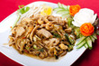 Photo: Thai style noodle stir fry with meat and cashew nut Thai style noodle stir fry with meat and cashew nut
