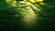 Underwater scene with shadows passing by and lightrays going thr