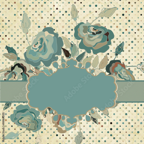 Vector: Vintage border set with rose. EPS 8 Vintage border set with rose. EPS 8