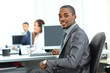 Portrait of a happy African American entrepreneur