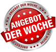 Button Banner "Angebot der Woche" rot/silber