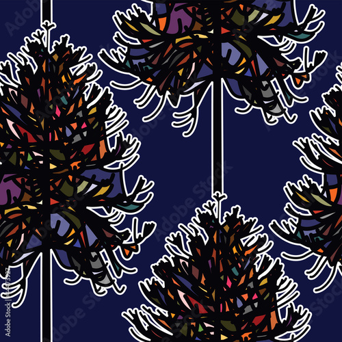 Vector: Abstract Christmas Tree Seamless Pattern Abstract Christmas Tree Seamless Pattern