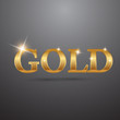 Gold on grey background
