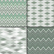 Set of seamless background patterns, argyle, chevron style