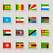 Label - African Flags
