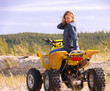 Dyakova Helen on quadrocycle.