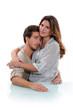 couple embracing