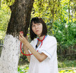 Photo: Doctor worried for the nature Doctor worried for the nature