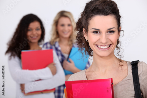 Photo: Three female students Three female students