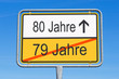 80 Jahre - Jubiläum und Geburtstag