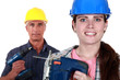 Apprehensive woman holding a jigsaw