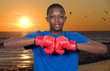 Black Teenage Boxer