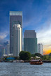 Bangkok city.   View from the Chao Phraya River.