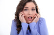 Shocked woman