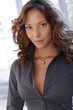Portrait of attractive ethnic female