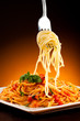 Pasta with tomato sauce and parmesan