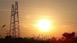 Video: Electrical tower at sunset Electrical tower at sunset