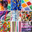 A variety of beads for necklaces
