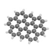 Ovalene  molecule (polycyclic aromatic hydrocarbon)