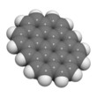 Ovalene  molecule (polycyclic aromatic hydrocarbon)