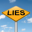 Lies concept.