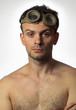 Man in fancy glasses