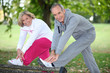 couple doing sport