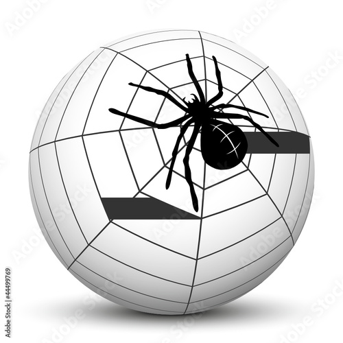 Vector: Spinne, Kugel, 3D, Halloween, Spinnennetz, Netz, Spider, Angst Spinne, Kugel, 3D, Halloween, Spinnennetz, Netz, Spider, Angst