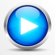 Play Button Blau