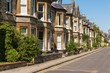 Row of terrace house in typical English street