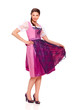 Young woman with dirndl dress 1