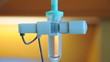 Close up of infusion bottle with IV solution