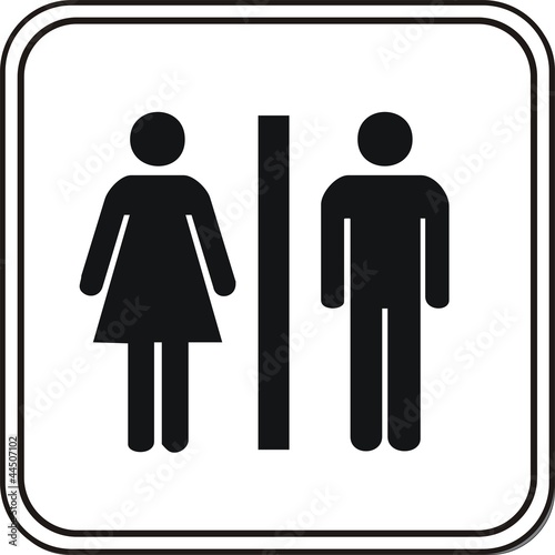 Illustration: panneau wc panneau wc
