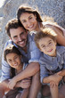 Portrait of smiling family