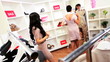 Multi Ethnic Girlfriends Shopping Designer Outlet