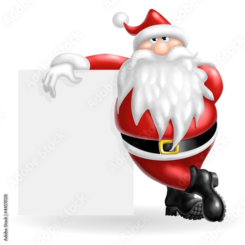 Illustration: babbo natale cartellone babbo natale cartellone