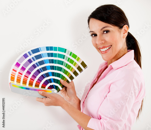 Photo: Woman paint house Woman paint house